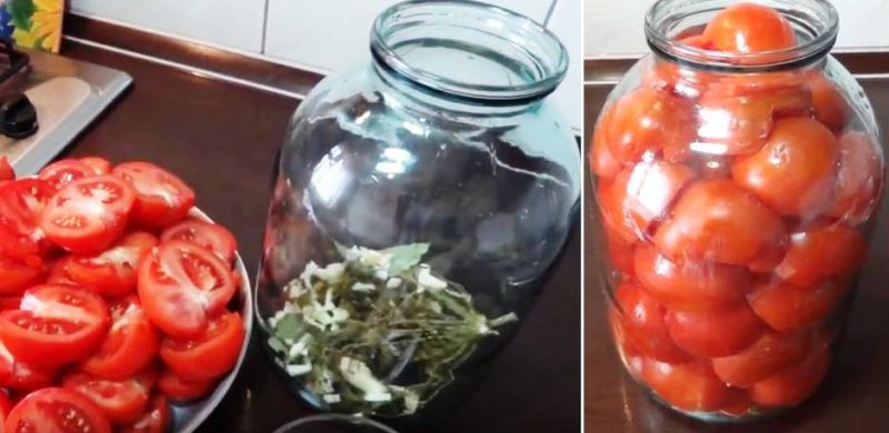 Стерилизация 1 литровых банок с помидорами