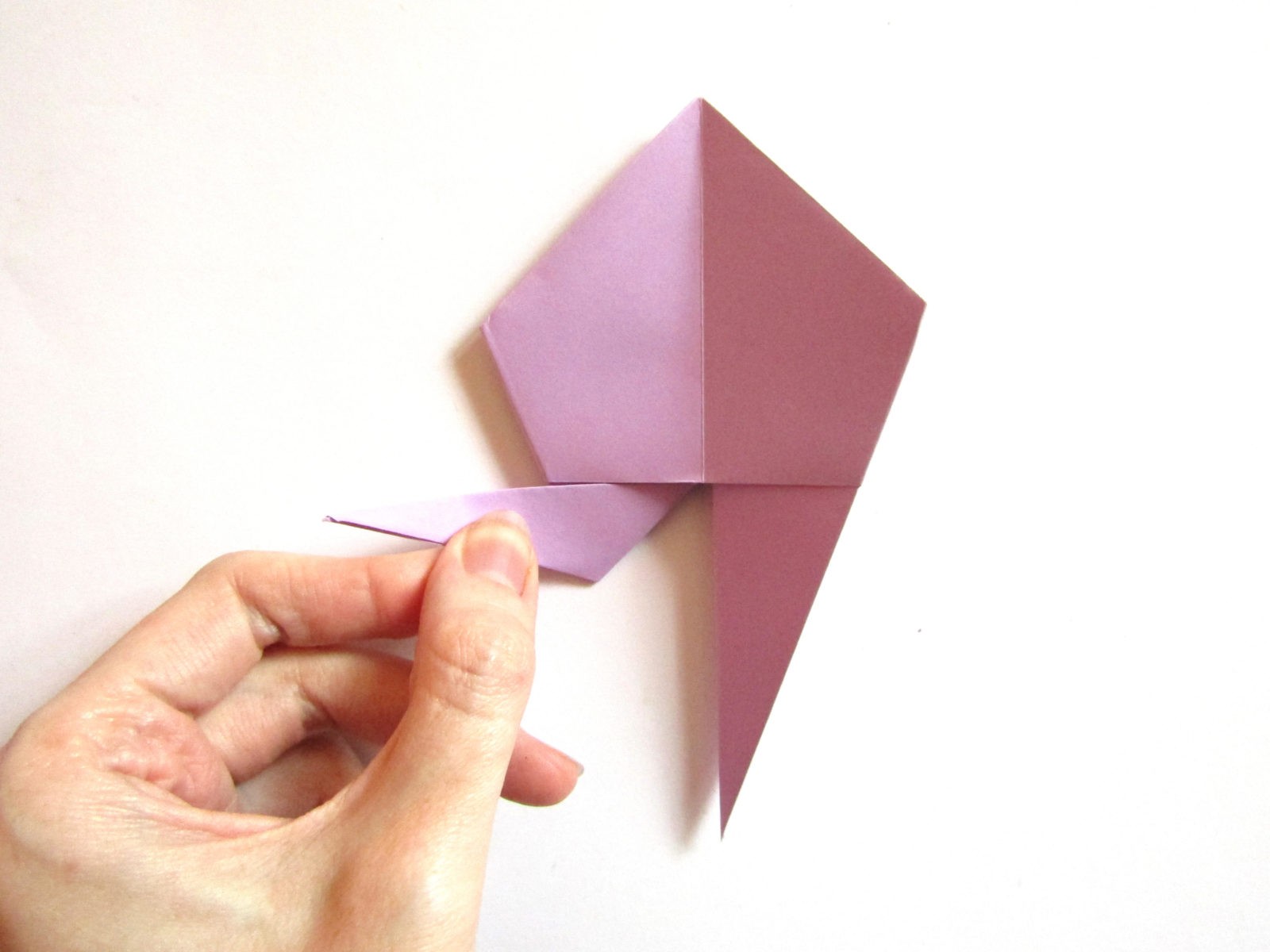 Оригами улитка из бумаги - 15