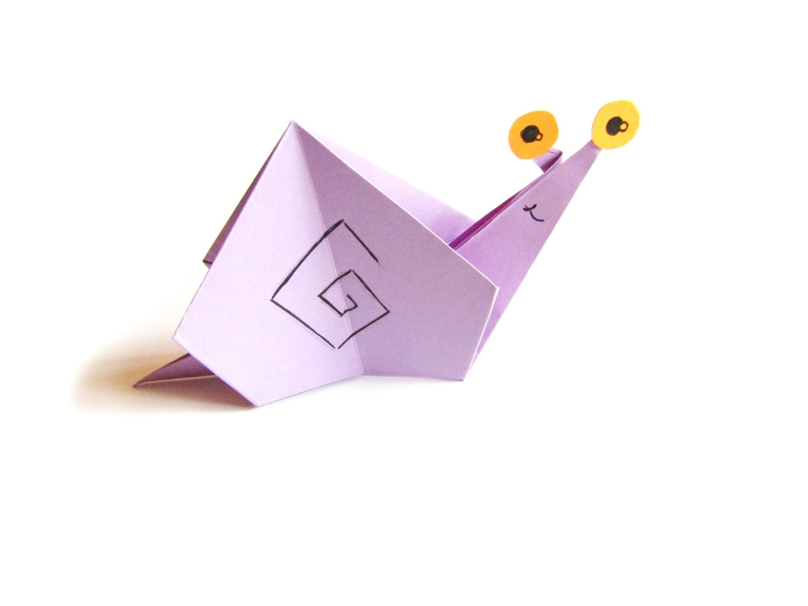 Оригами улитка из бумаги - 23